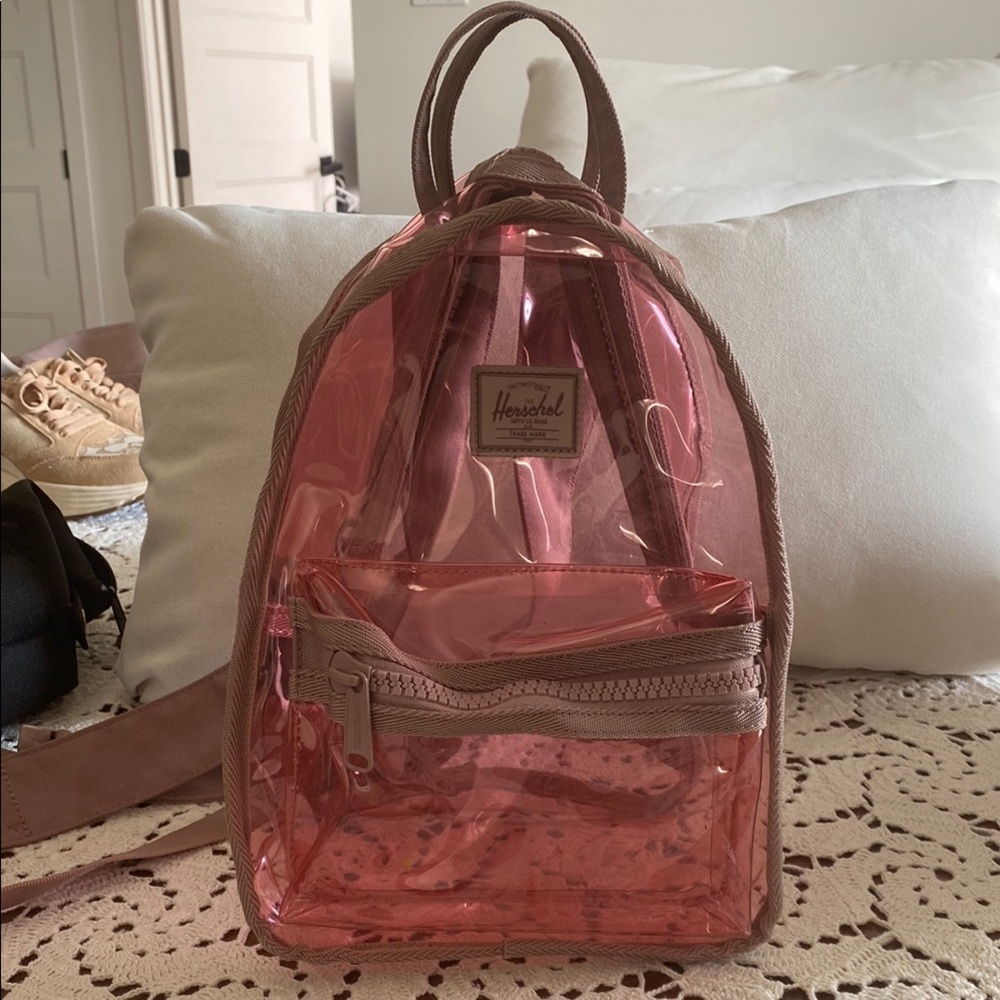Herschel Supply Company Pink Backpack with Transparent Design